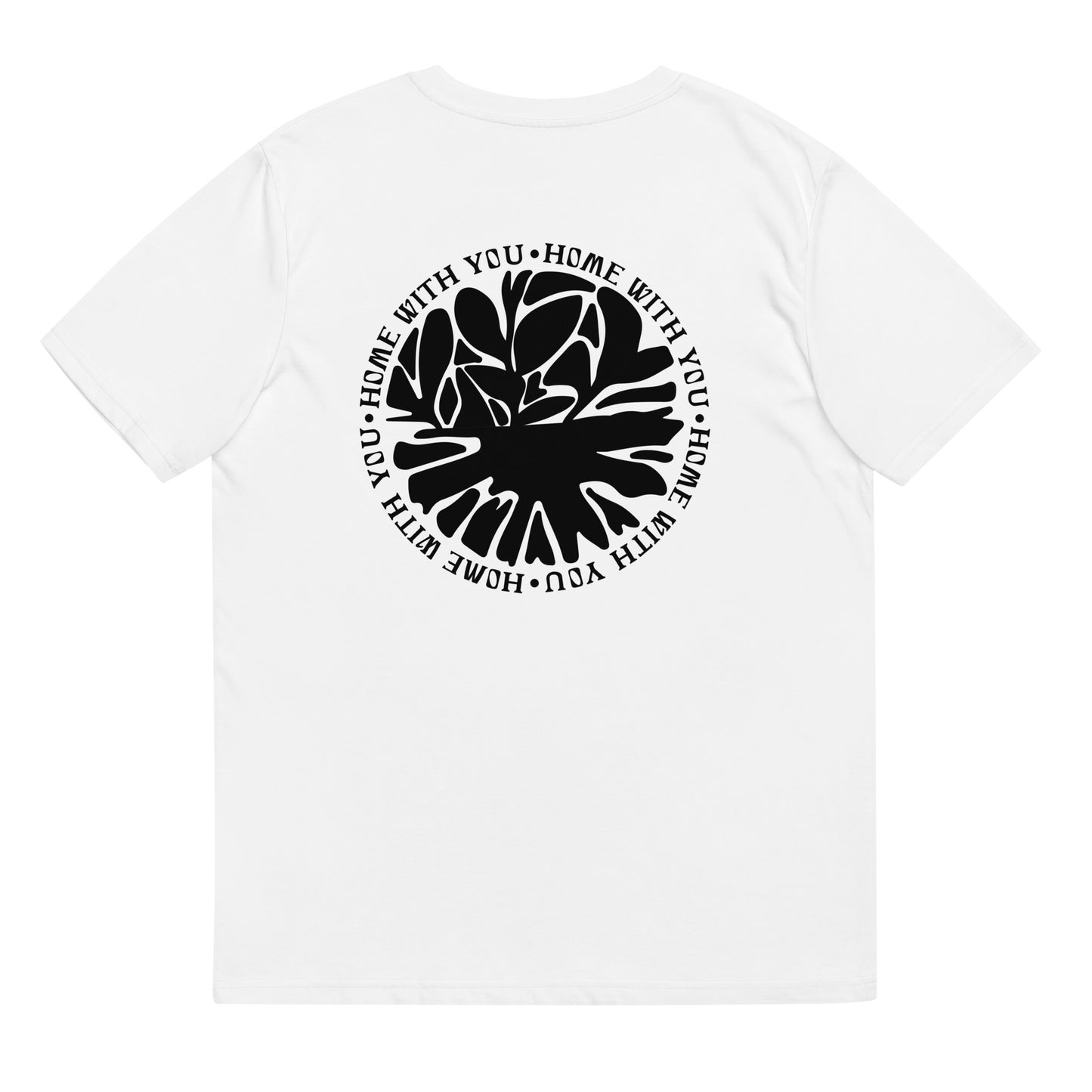 Shirt "HOME WITH YOU" black on white